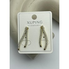 Biju Yılmaz Xuping Gold Taşlı Sallantılı Küpe - 25XPKP355
