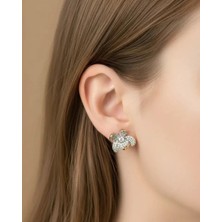 Biju Yılmaz Xuping Rose Taşlı Çiçek Küpe - 25-XPKP278