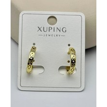 Biju Yılmaz Xuping Gold Mini Halka Küpe - 25-XPKP217
