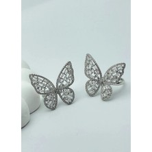 Biju Yılmaz 22K Altın Kaplama Kelebek Yüzük - 2522KY05