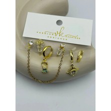 Biju Yılmaz Vip 6'lı Gold Küpe - 25-VIP165