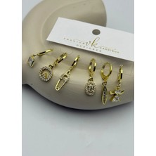 Biju Yılmaz Vip 6'lı Gold Küpe - 25-VIP174