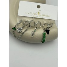 Biju Yılmaz Vip 6'lı Silver Küpe - 25-VIP193