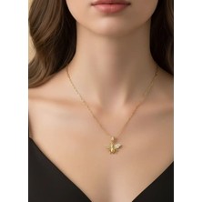 Biju Yılmaz Çelik Gold Arı Kolye - 25-CLKK196