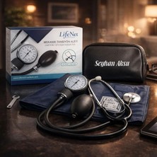 BK Gift Kişiye Özel Isimli Mekanik Tansiyon Aleti SC-012 – Manuel Stetoskoplu Kol Tipi Tansiyon Ölçüm Cihazı