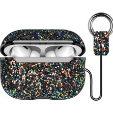 Esranın Dünyası Onegif Airpods 3 (3.nesil) Bright Simli Airpods Kapak - Siyah