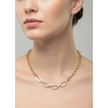 Biju Yılmaz Çelik Gold Samanyolu Kolye - 25-CLKK62