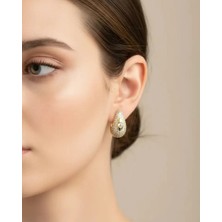 Biju Yılmaz Xuping Gold Taşlı Damla Küpe - 25-XPKP133