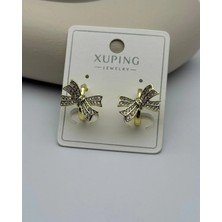 Biju Yılmaz Xuping Gold Fiyonk Küpe - 25-XPKP04