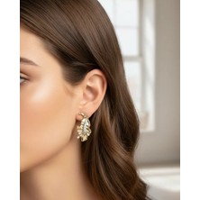 Biju Yılmaz Xuping Rose Yaprak Küpe 25-XPKP85