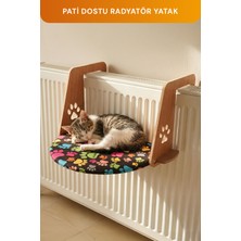 GOBYPET Desenli Kedi Kalorifer-Petek Radyatör Yatağı