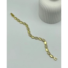 Biju Yılmaz Xuping Ymz Gold Kare Taşlı Küpe - 25-YMZB49