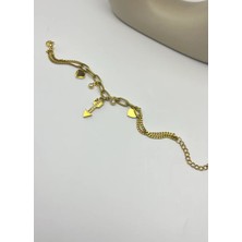 Biju Yılmaz Çelik Gold Sallantılı Ok Detay Bileklik - 25-BLK169