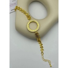 Biju Yılmaz 22K Altın Kaplama Yarımlık Bileklik - 25-22K30