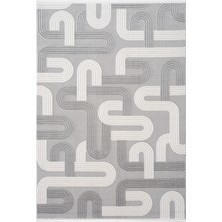 Koza Halı Koza Hayad Monaco Gri Tozumaz Pati Dostu Yumuşak Salon Oturma Yatak Odası Koridor Halısı 33472D, 80 x 120