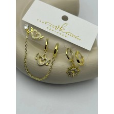 Biju Yılmaz Vip 6'lı Gold Küpe - 25-VIP172