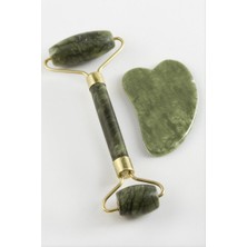 Zero Land Ozdestor Yeşim Doğaltaş Yüz Masaj Aleti - Yeşil