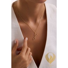 Anka Collection Constellation Serisi Boğa Takımyıldızı Minimal Tasarım 925 Ayar Gümüş Kolye