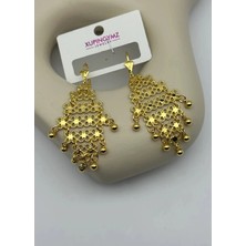 Biju Yılmaz Vip Gold Tasarım Küpe - 26VIPK01