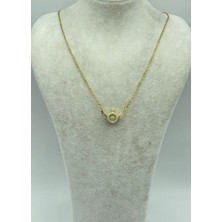 Biju Yılmaz Çelik Gold Kanatlı Kolye - 25-CTR105