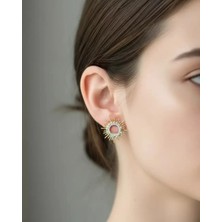 Biju Yılmaz Xuping Rose Taşlı Güneş Küpe - 25-XPKP184