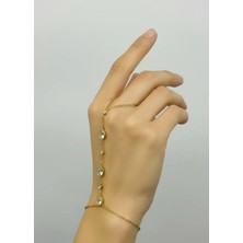 Biju Yılmaz Çelik Gold Damla Taşlı Şahmeran - 26SHM15