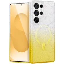 Esranın Dünyası Samsung Galaxy S24 Ultra Pummel Shiny Magsafe Kapak - Gold