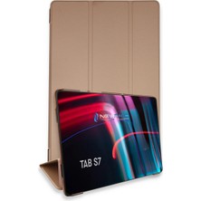 Esranın Dünyası Samsung Galaxy T870 Tab S7 11 Kılıf Tablet Smart Kılıf - Rose Gold