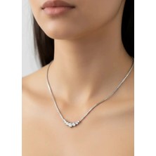 Biju Yılmaz Vip Silver Tasarım Su Yolu Kolye - 25-VIPK31