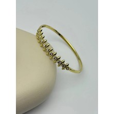 Biju Yılmaz Xuping Gold Taşlı Ok Tasarım Kelepçe - 25-XPKE17