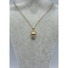 Biju Yılmaz Çelik Gold Labu Kolye - 25-CTR372