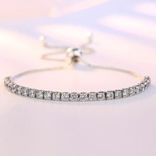 Genel Zirkon Taşlı Su Yolu Paslanmaz Çelik Kadın Bileklik - Şık, Ayarlanabilir ve Dayanıklı