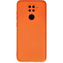 Esranın Dünyası Xiaomi Redmi Note 9 Kılıf Nano Içi Kadife Silikon - Turuncu