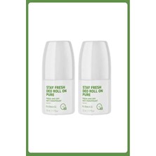 Farmasi Kadınlar İçin Stay Fresh Deo Roll On Pure 50 ml Taze ve Kuru Hissettirir 2 Adet