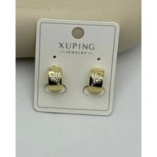 Biju Yılmaz Xuping Gold Kalpli Mini Halka Küpe - 25-XPKP136