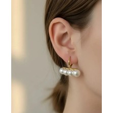 Biju Yılmaz Xuping Gold Incili Küpe - 25-XPKP271