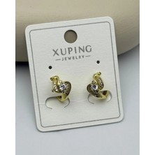 Biju Yılmaz Xuping Gold Mini Tektaş Küpe - 25-XPKP151