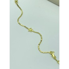 Biju Yılmaz Çelik Gold Ezme Yıldız Bileklik - 25-BLK124