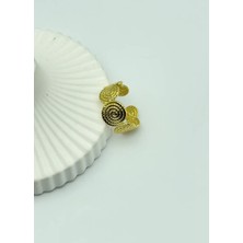 Biju Yılmaz Çelik Gold Ayarlanabilir Yüzük - 25YZK158