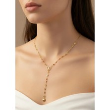 Biju Yılmaz Çelik Gold Kelebek Y Kolye - 25-CLKK245