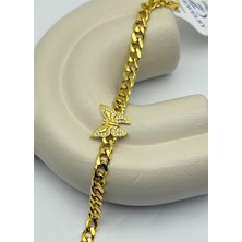 Biju Yılmaz 22K Altın Kaplama Kelebek Bileklik - 25-22K83