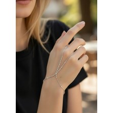 Biju Yılmaz Vip Silver Baget Taşlı Tasarım Şahmeran - 26SHM50
