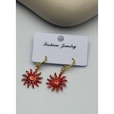 Biju Yılmaz Vip Tasarım Kırmızı Küpe - 25-VIP286