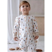 Lollie Baby&Kids Lollie 1.0 Tog Bebek Uyku Tulumu Uzun Kol Ekru Renk Modal & Pamuk Parti Şapkaları ile Rahat Kullanım