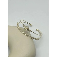 Biju Yılmaz Vip Gold Taşlı Kelepçe - 26VIPK15