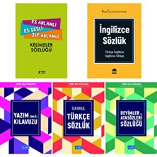 Ema Kitap Ilkokul Için 5'li Sözlük Seti(Ingilizce-Atasözleri-Yazım-Türkçe-Eş ve Zıt Anlamlı Sözlük)Tdk Onaylı