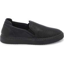 Tergan Siyah Hakiki Deri Kadın Loafer - K25I1AY67948-A23