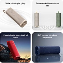 Sound Outdoor 30W IP67 Taşınabilir Bluetooth Hoparlör Yeşil (Xiaomi Türkiye Garantili)