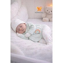 Hümasel Yenidoğan 5li Askı Hastane Çıkışı Kız Bebek Mint Yenidoğan %100 Pamuk