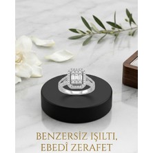 Lumiera Silver 925 Ayar Gümüş Kadın Yüzüğü Baget Model